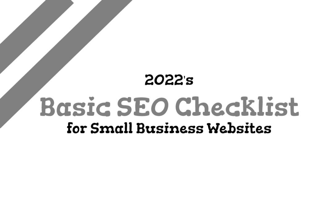 SEO Checklist for Small Business Websites
