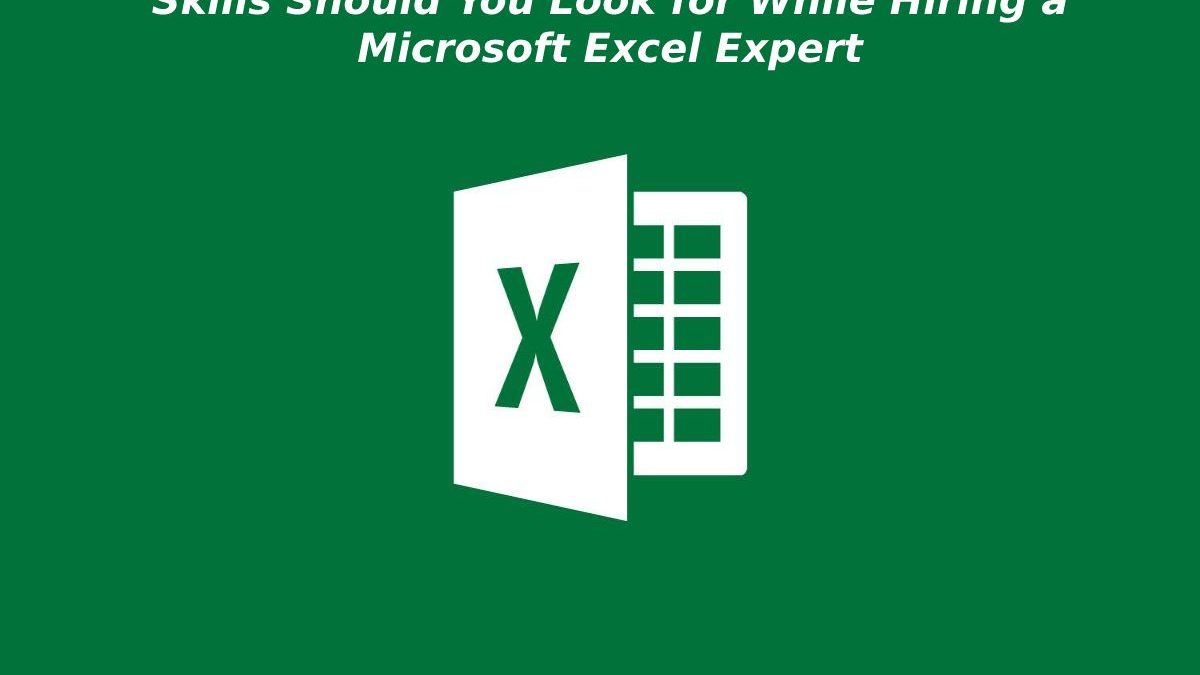 What Skills Should You Look for While Hiring a Microsoft Excel Expert?