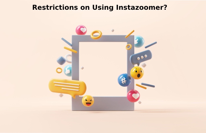 Restrictions on Using Instazoomer_