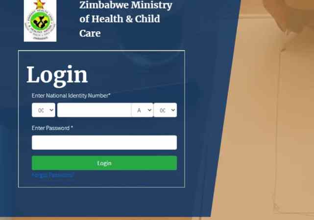 Www.mohcc.gov.zw Enurse LOGIN